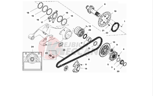 REAR WHEEL SPINDLE