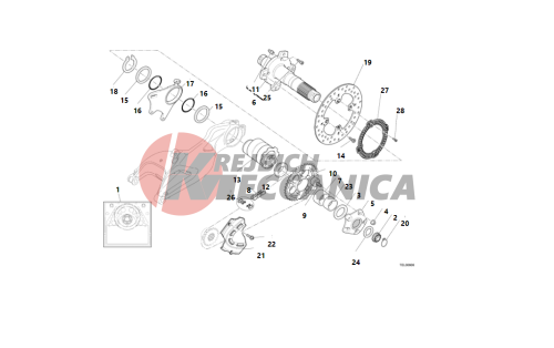 REAR WHEEL SPINDLE