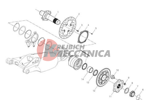 REAR WHEEL SPINDLE