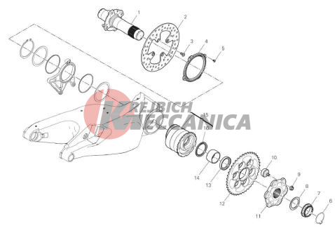 REAR WHEEL SPINDLE