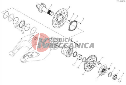 REAR WHEEL SPINDLE