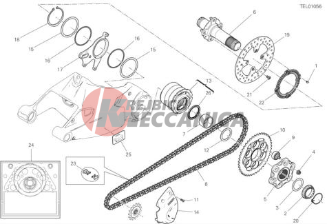 REAR WHEEL SPINDLE