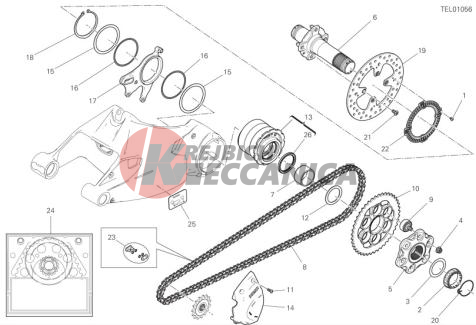 REAR WHEEL SPINDLE