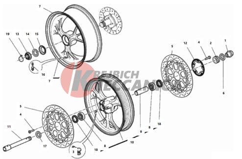 RUOTA ANTERIORE E POSTERIORE