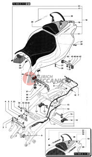 Rear Fairing Double Seat