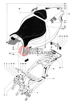 Rear Fairing Single Seat