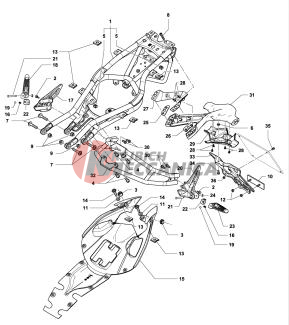 Rear Frame Assembly B3 675-800-rr