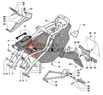 Rear Frame Double Seat