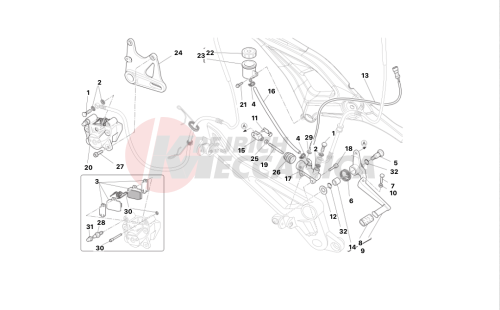 Rear brake