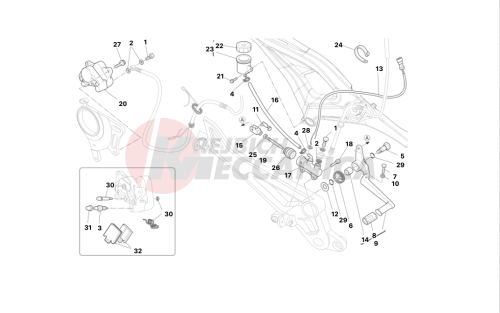 Rear brake