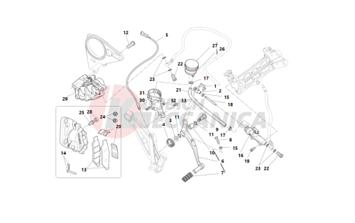 Rear brake