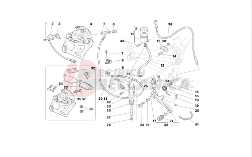 Rear hydraulic brake