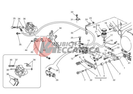 Rear hydraulic brake