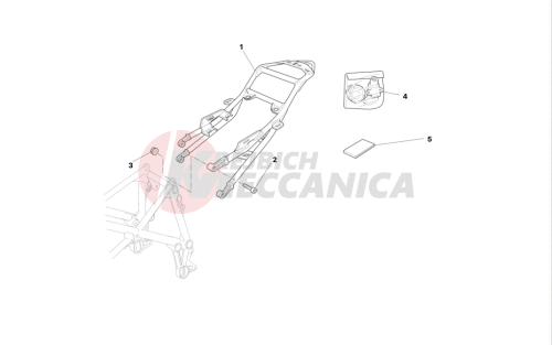 Rear subframe (single seat)
