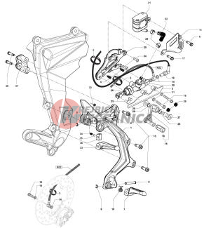 Right-hand Footrest Assembly