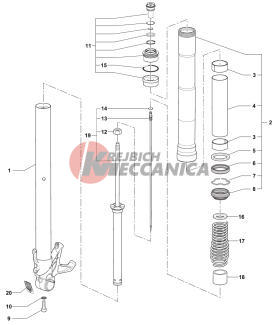 Right-hand Fork B3 800-rr  Dragst