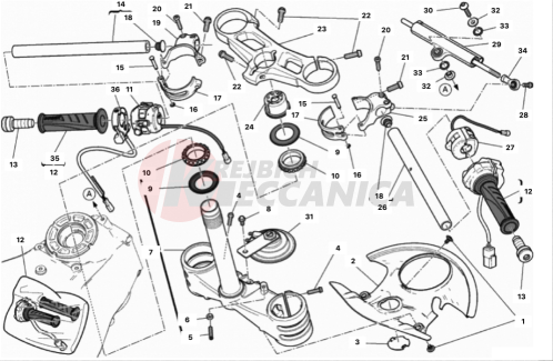 SEMIMANUBRI - AMMORTIZZATORE DI STERZO