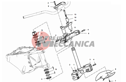 STEERING HEAD BASE ASSEMBLY