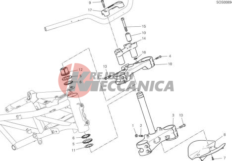 STEERING HEAD BASE ASSEMBLY