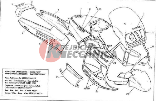 FAIRING AND STICKERS