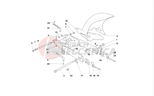 SWINGARM AND CHAIN