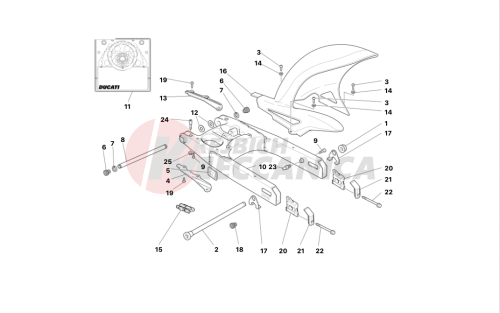 SWINGARM AND CHAIN