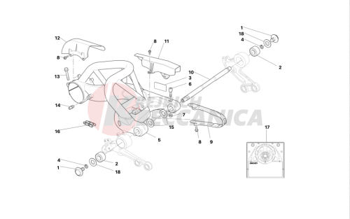 SWINGARM AND CHAIN