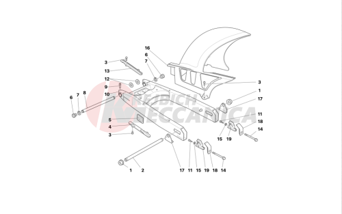 SWINGARM AND CHAIN