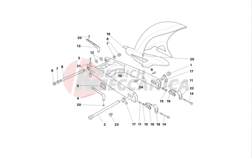 SWINGARM AND CHAIN