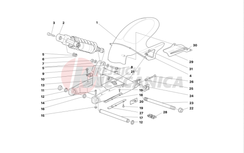 SWINGARM AND CHAIN