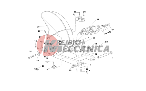 SWINGARM AND CHAIN