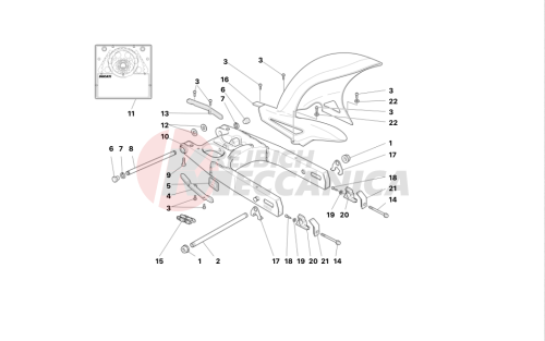 SWINGARM AND CHAIN