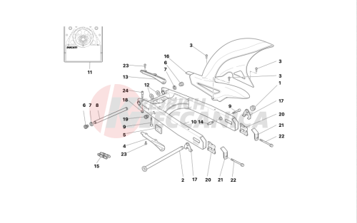 SWINGARM AND CHAIN