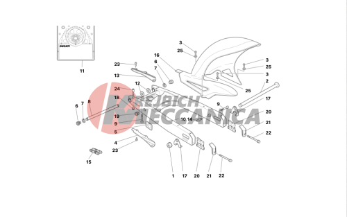 SWINGARM AND CHAIN