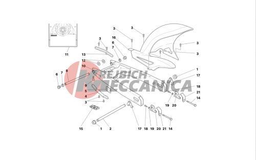 SWINGARM AND CHAIN