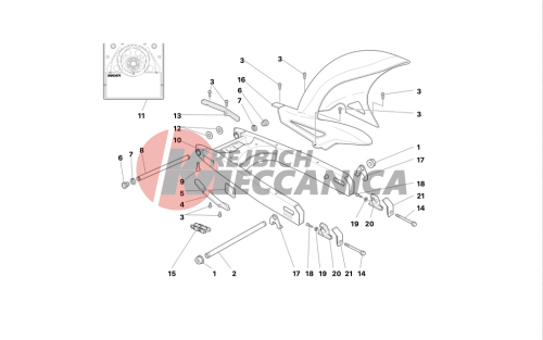 SWINGARM AND CHAIN