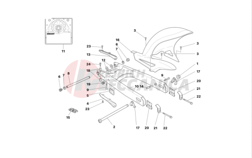 SWINGARM AND CHAIN