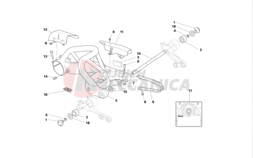 SWINGARM AND DRIVE CHAIN