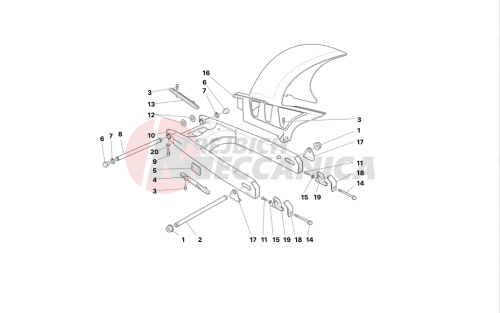 SWINGARM AND DRIVE CHAIN