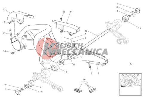 Swingarm and drive chain