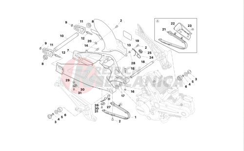 Swingarm and drive chain