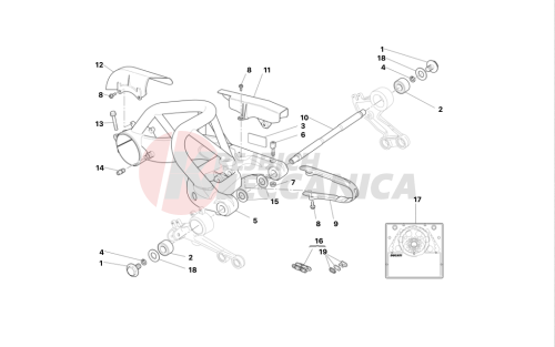 Swingarm and drive chain