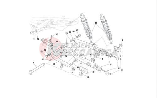 Swingarm and drive chain