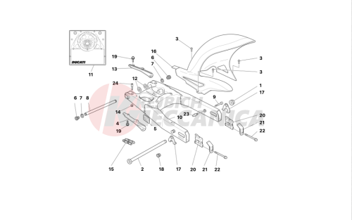 Swingarm and drive chain