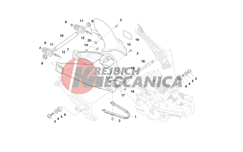 Swingarm and drive chain