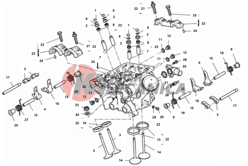 VERTICAL CYLINDER HEAD