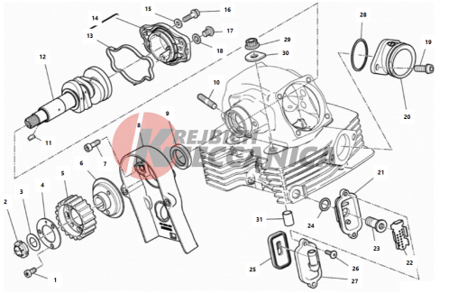 VERTICAL CYLINDER HEAD - TIMING