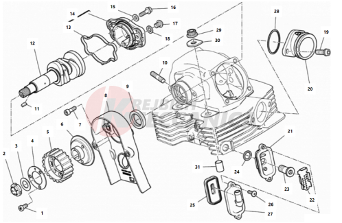 VERTICAL CYLINDER HEAD - TIMING