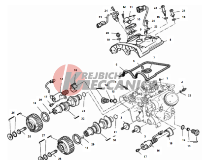 VERTICAL CYLINDER HEAD - TIMING