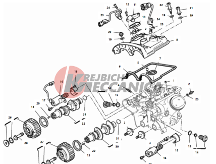 VERTICAL CYLINDER HEAD - TIMING